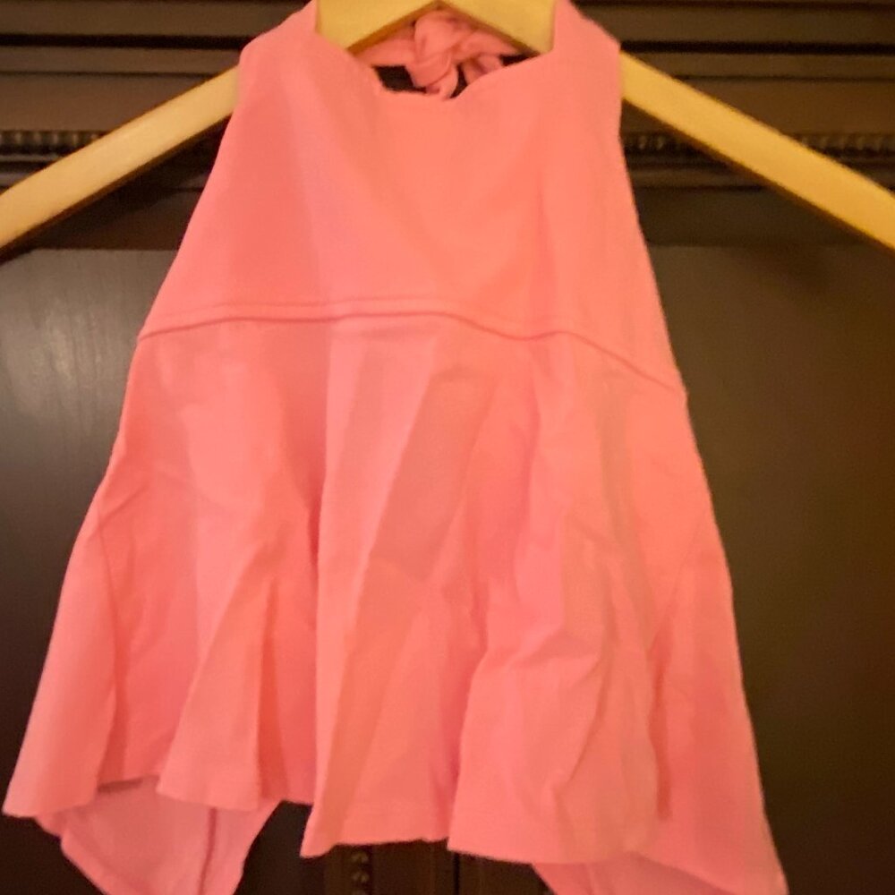 Kelly's Kids 2 pc set - Pink Halter Top w/ Flower Capri Pants - Size M (7/8) - Picture 8 of 10